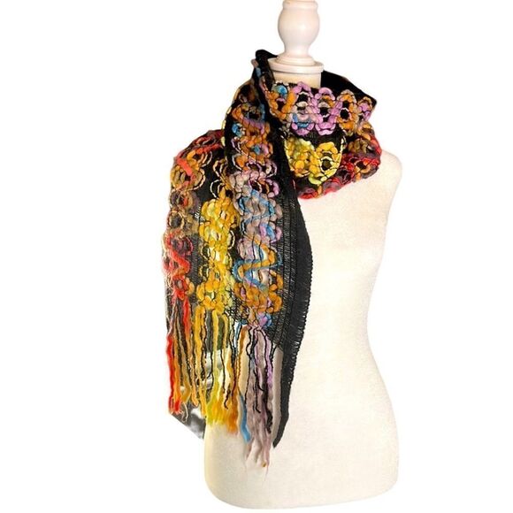 Charming Charlie Winter Fringe Scarf - Picture 2 of 5